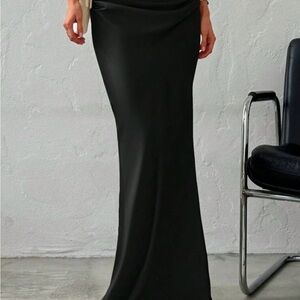 Elegant Black Maxi Skirt